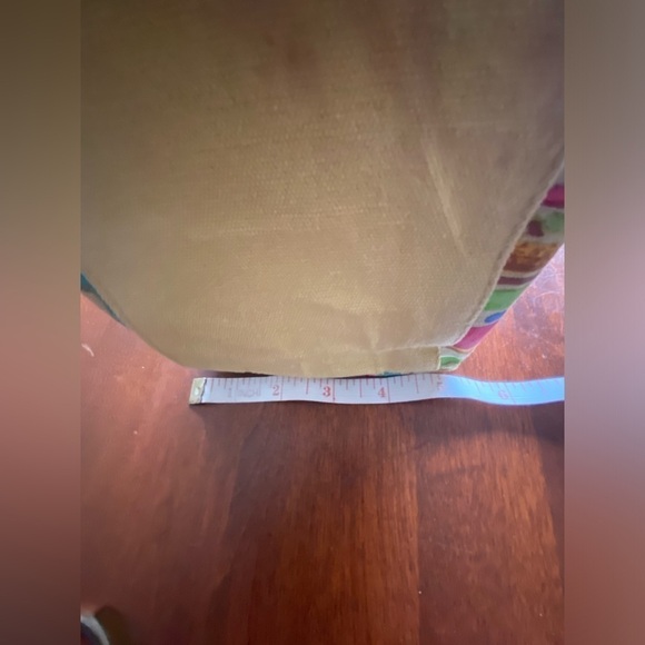 Kate McRostie Canvas Raffia Shoulder Bag Butterfly Flower - Picture 13 of 15